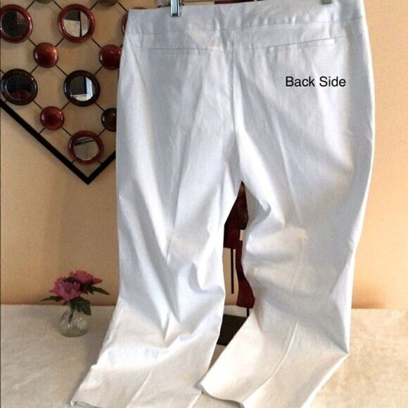 DAHLIA COLLECTION CLASSIC PANTALONI 14P -WHITE NWT - Picture 4 of 15